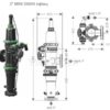 FILTR SIATKOWY SAMOPŁUCZĄCY MINI SIGMA 3" KĄTOWY